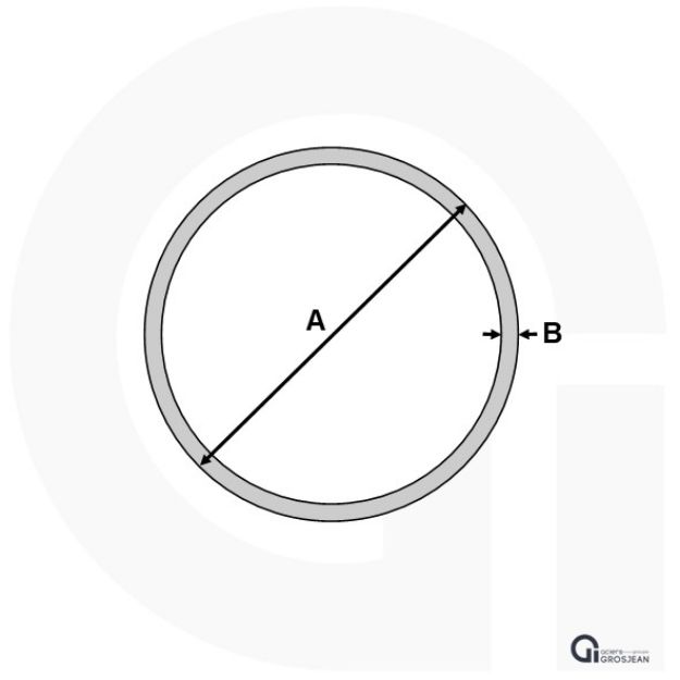 Tube rond 60,3x3mm en acier brut série légère Aciers Grosjean - Aciers ...