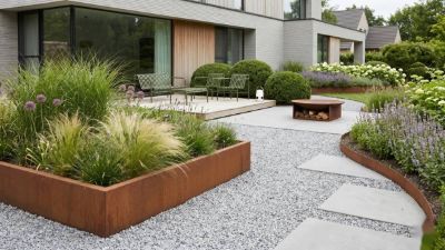 10 idées jardin avec l'acier corten