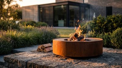 Brasero acier corten pour jardin : quel modèle choisir ? Comparatif honnête 2026